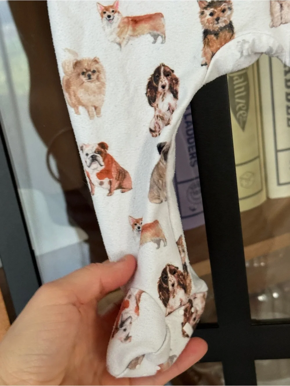 Caden Lane puppy footies dogs best friends puppies zippy baby newborn neutral